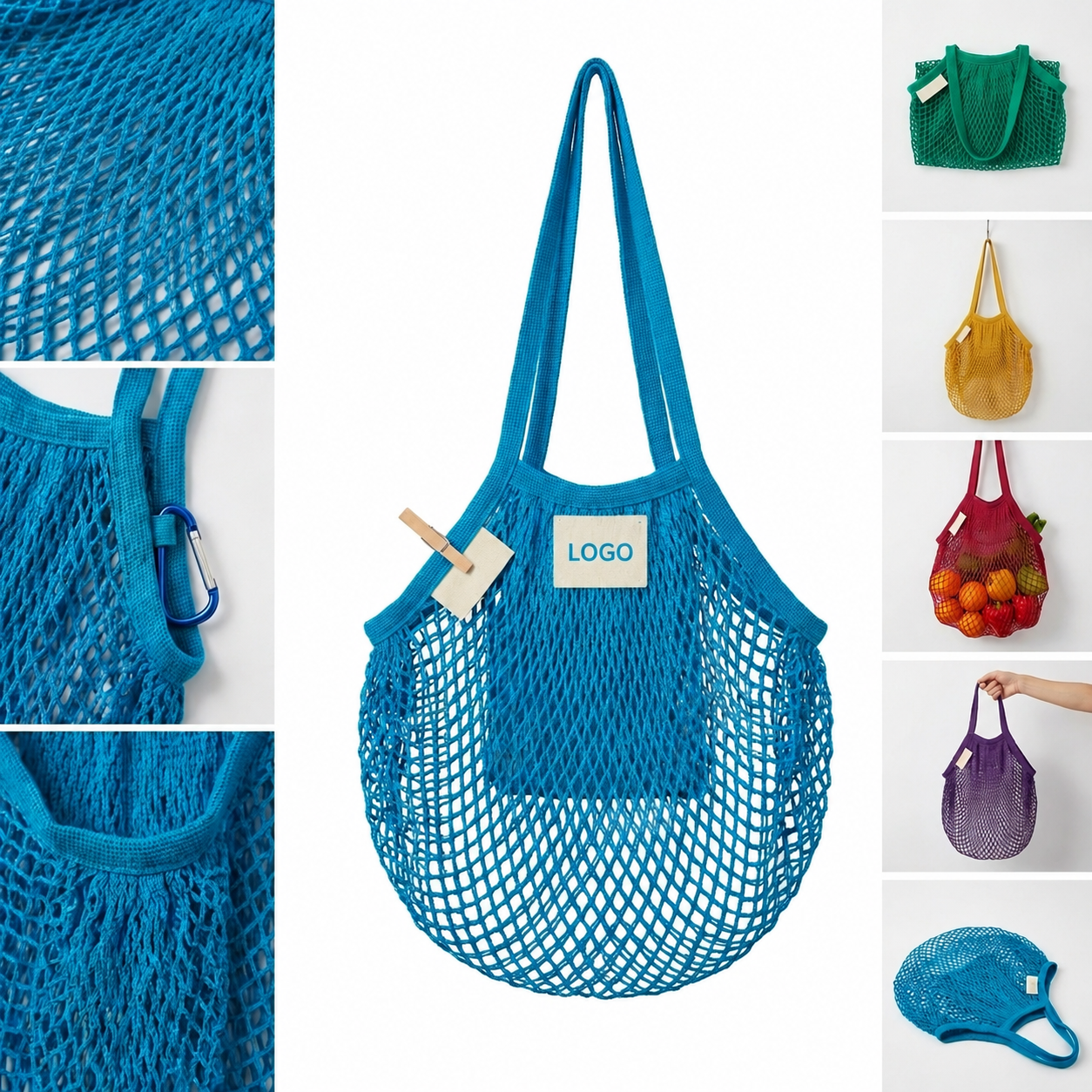 Expandable Mesh Beach and Market Tote