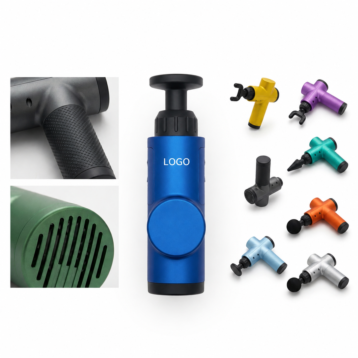 Compact Percussion Recovery Massager with Protective Travel Case