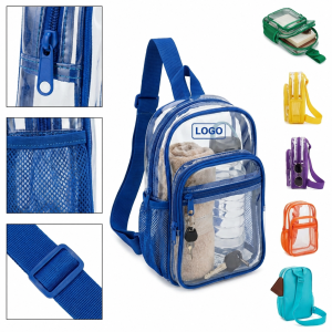 Transparent Crossbody Sling Bag with Adjustable Wide Strap