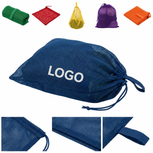 Breathable Mesh Pouch with Cinch Closure and Hanging Loop